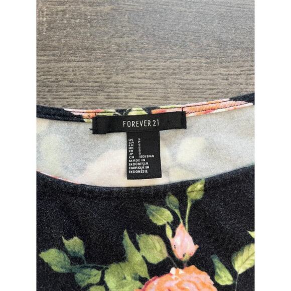 Forever 21 Black Floral Bodycon Dress - Picture 4 of 8